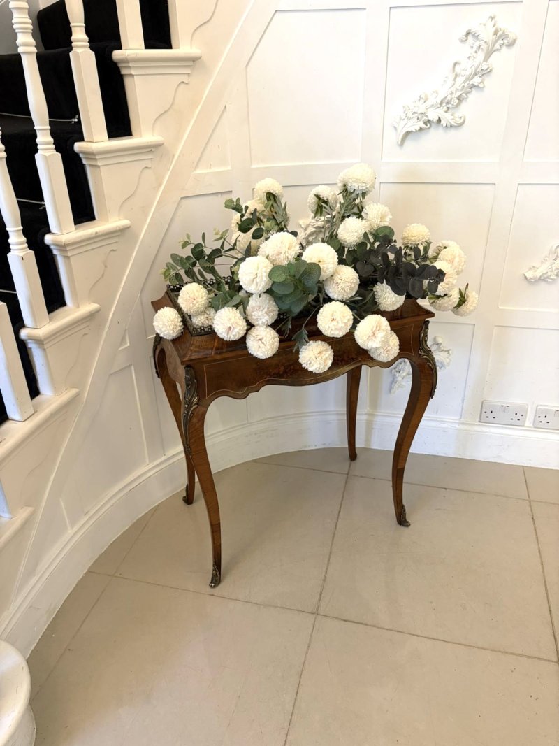 Quality Antique French Walnut Jardinière Table - Image 3